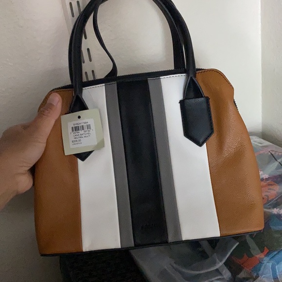 Fossil Lana Satchel Stripe Multi - Picture 4 of 6